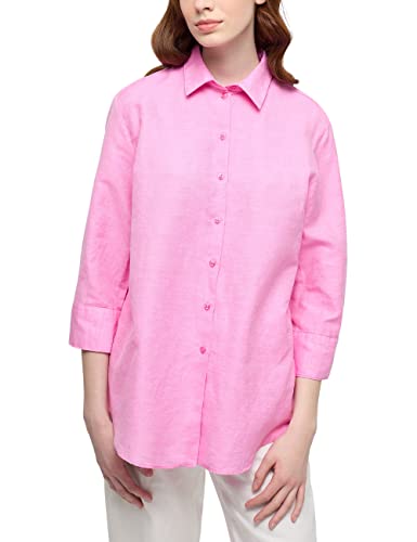 ETERNA Damen Linen Shirt Loose FIT 3/4 rosa 36_D_3/4 von ETERNA