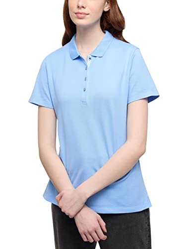 ETERNA Damen Poloshirt Regular FIT 1/2 hellblau 42_D_1/2 von ETERNA