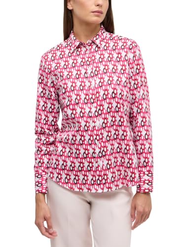 ETERNA Damen Printbluse Regular FIT 1/1 weinrot 40_D_1/1 von ETERNA
