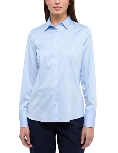 ETERNA Damen Satin Shirt Regular FIT 1/1 hellblau 36_D_1/1 von ETERNA