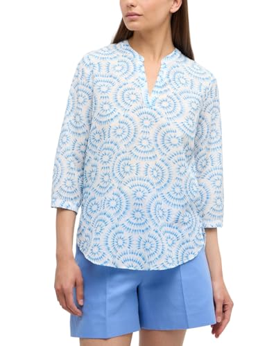 ETERNA Damen Tunika Loose FIT 3/4 azurblau 44_D_3/4 von ETERNA