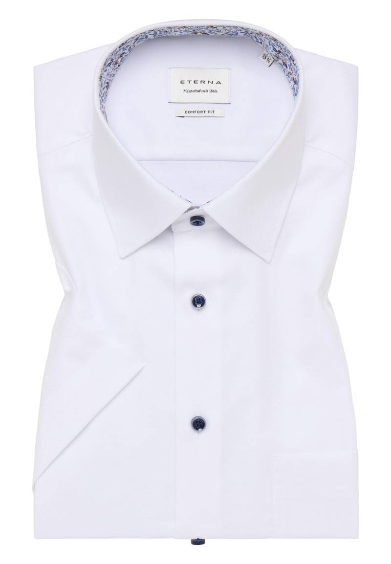 ETERNA - Hemd Dobbydesign Kurzarm weiß von ETERNA