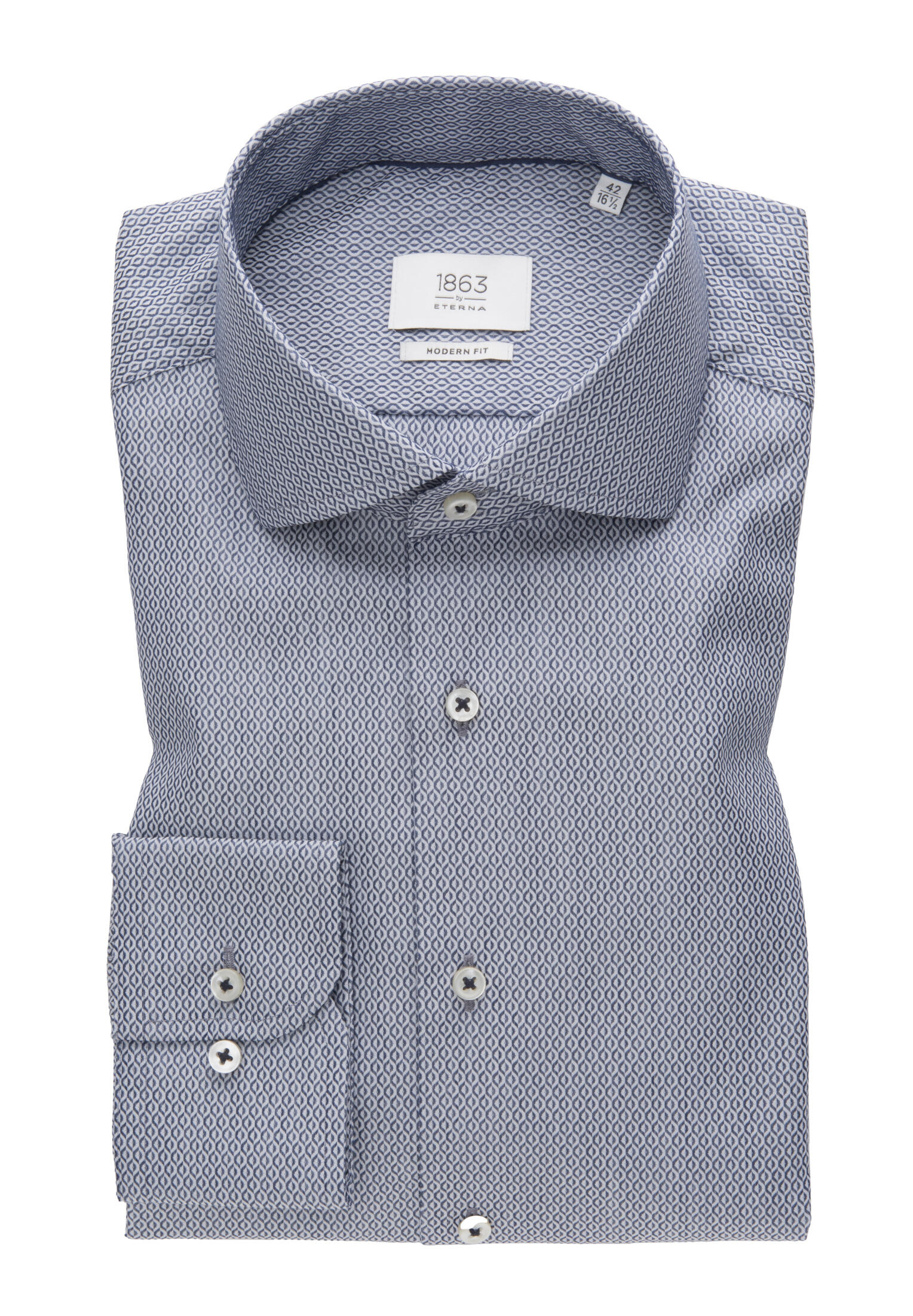 ETERNA - Hemd Kettlancé Langarm navy von ETERNA