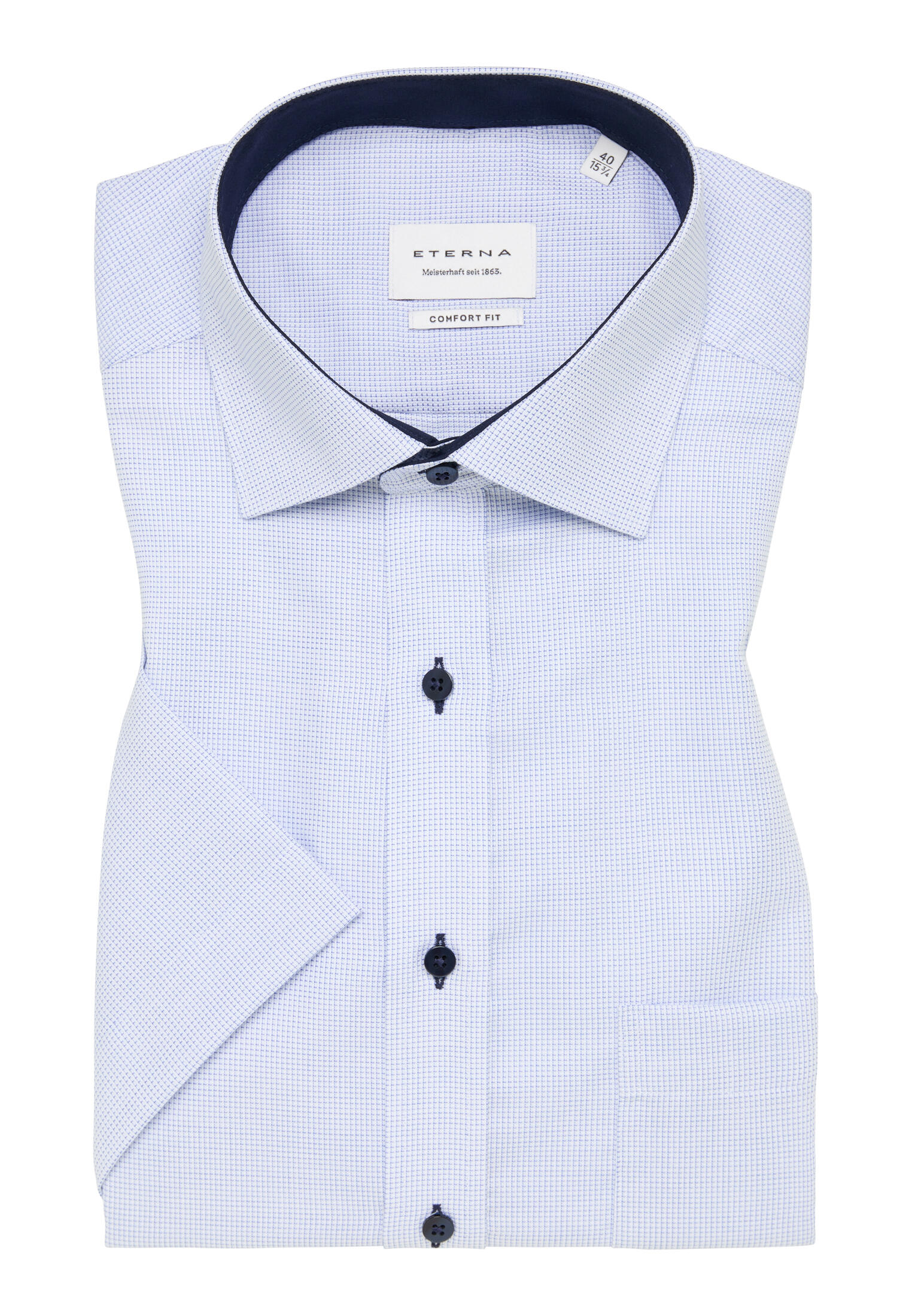 ETERNA - Hemd Kurzarm hellblau von ETERNA
