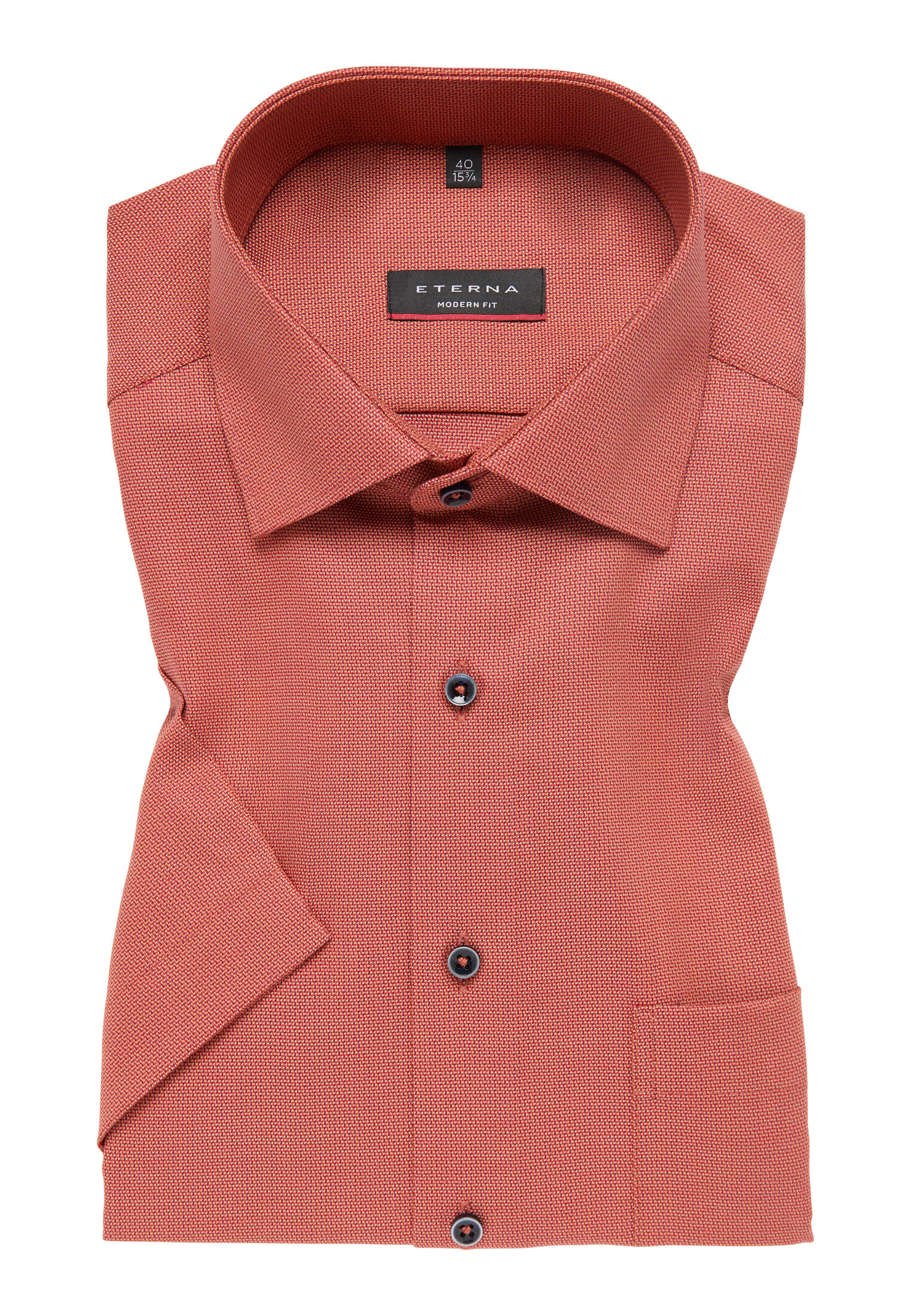 ETERNA - Hemd Kurzarm rusty red von ETERNA