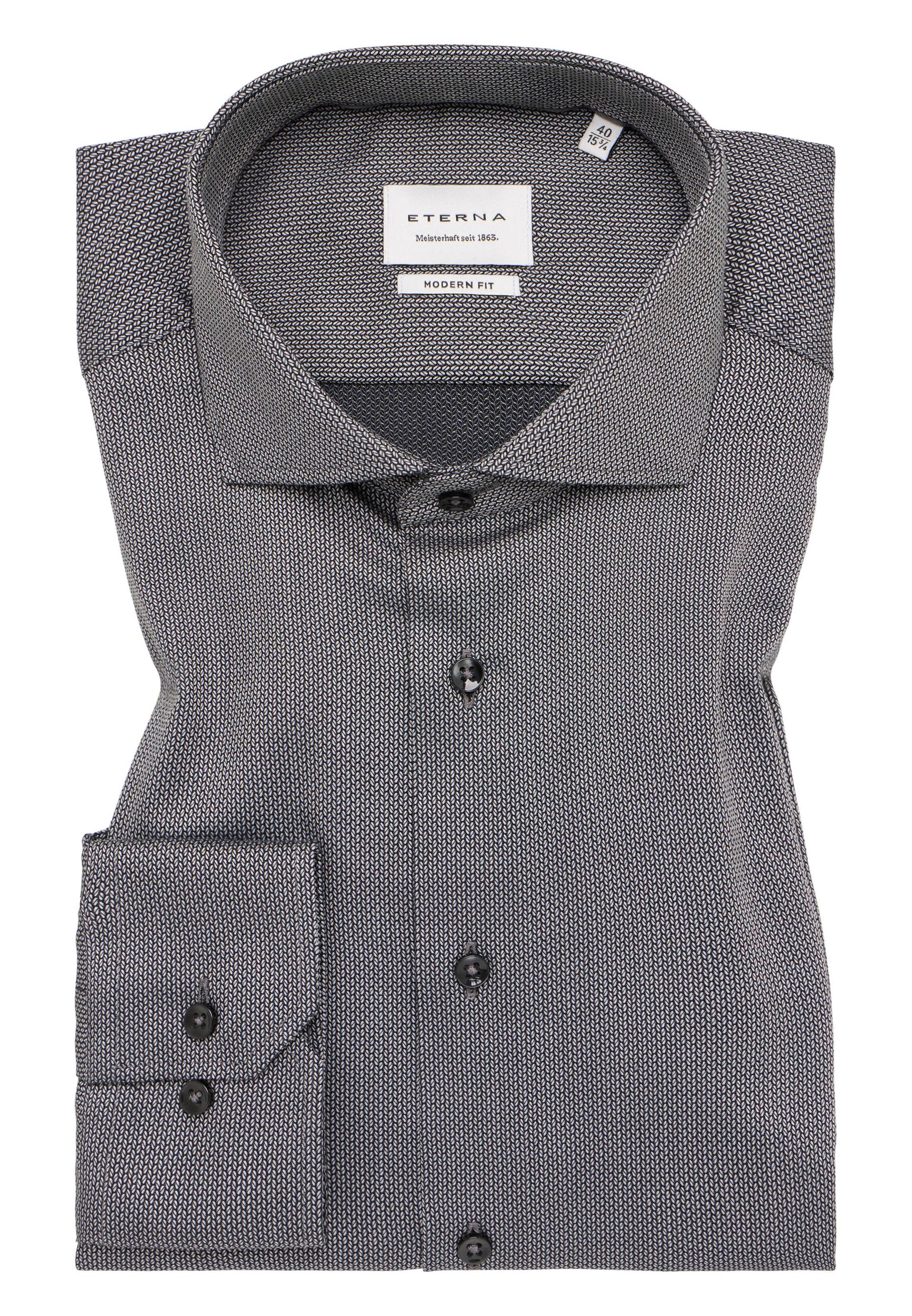 ETERNA - Hemd Langarm grau von ETERNA