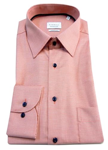 ETERNA Hemd MODERN FIT Cut Business Baumwolle (DE/NL/SE/PL, Kragenweite, 42, Regular, Regular, Terracotta) von ETERNA
