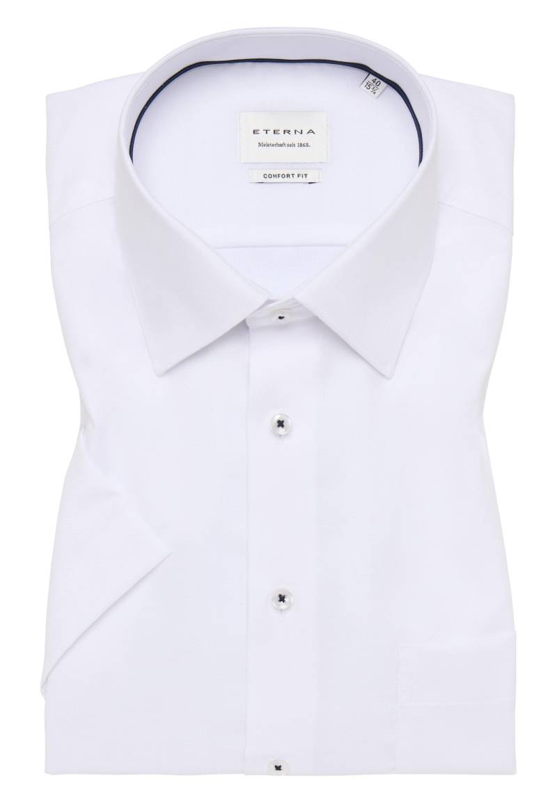 ETERNA - Hemd Natté Kurzarm weiß von ETERNA