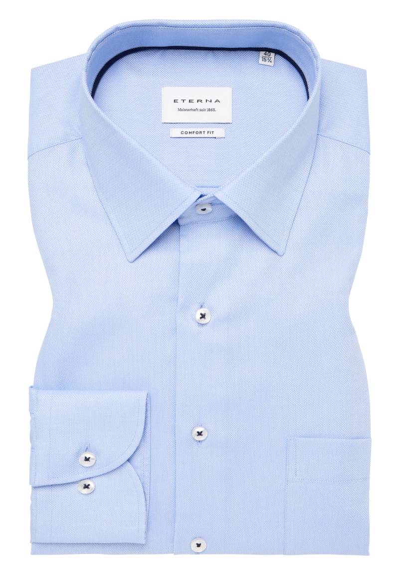 ETERNA - Hemd Natté Langarm hellblau von ETERNA