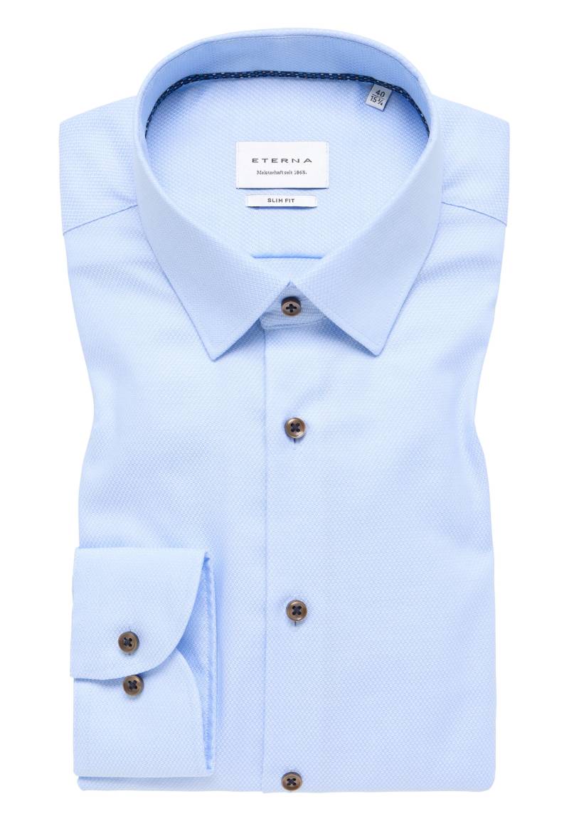 ETERNA - Hemd Natté Langarm hellblau von ETERNA