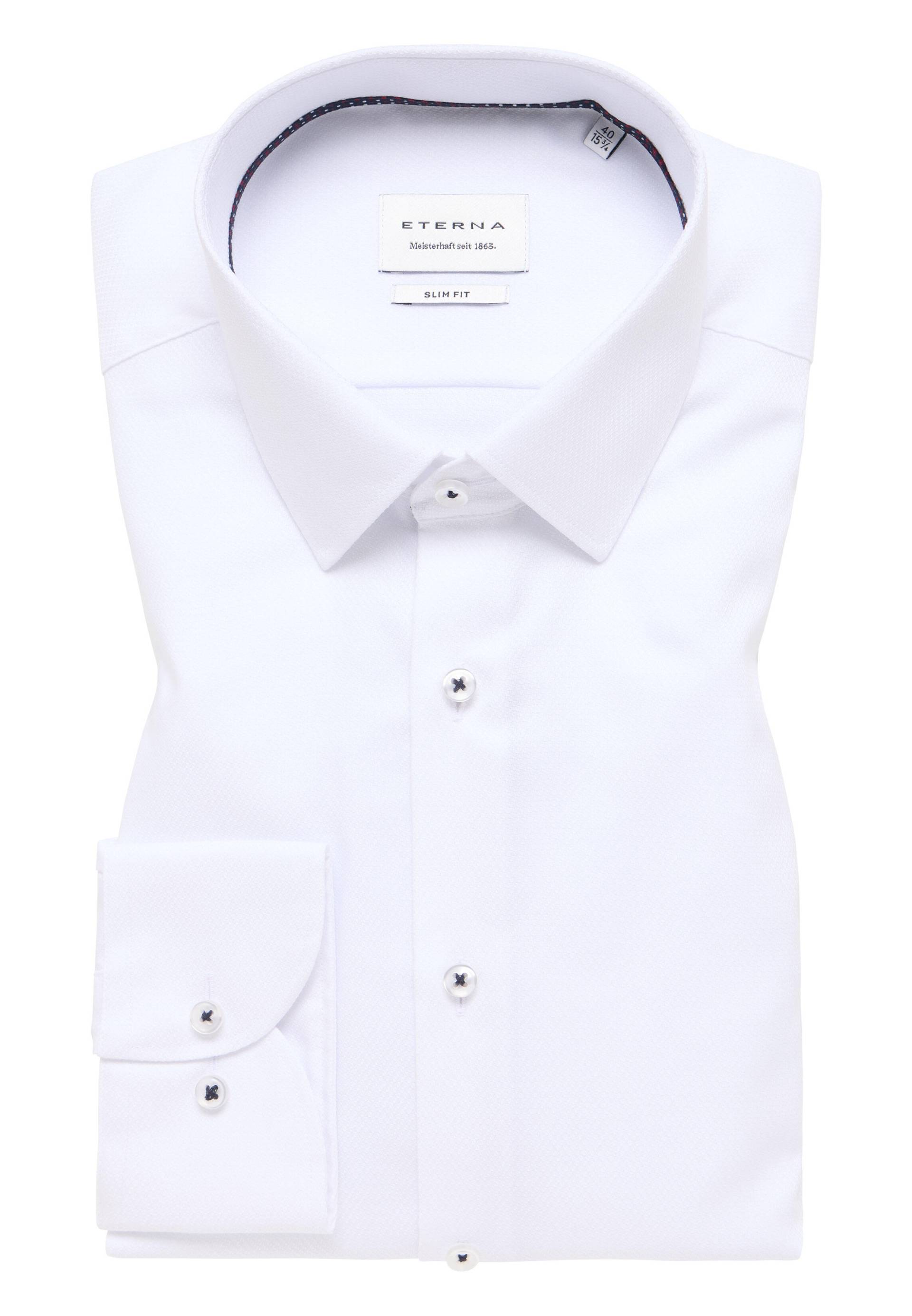 ETERNA - Hemd Natté Langarm weiß von ETERNA