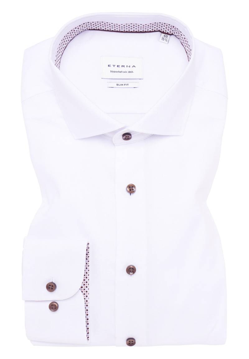 ETERNA - Hemd Natté Langarm weiß von ETERNA