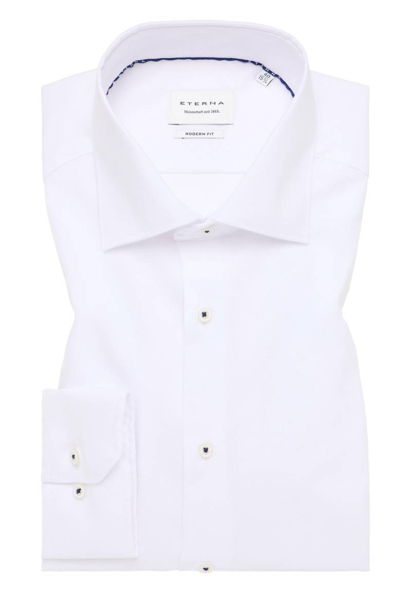 ETERNA - Hemd Natté Langarm weiß von ETERNA