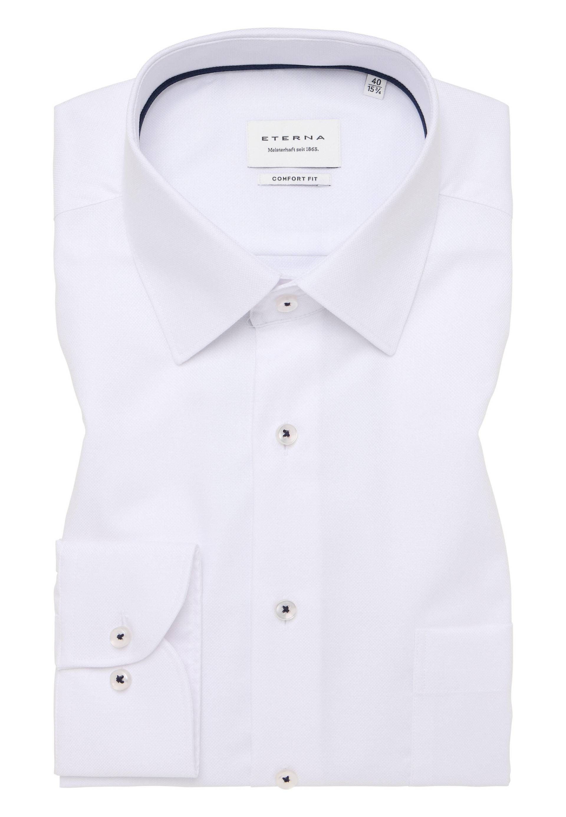 ETERNA - Hemd Natté Langarm weiß von ETERNA