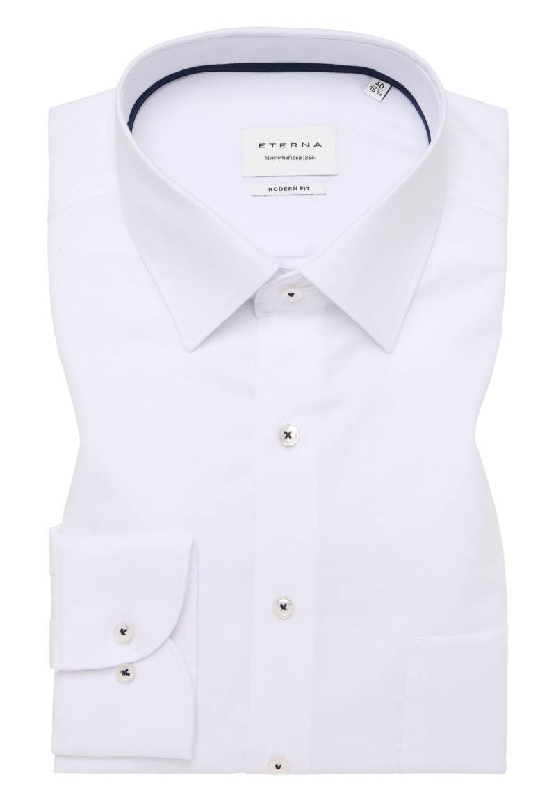 ETERNA - Hemd Natté Langarm weiß von ETERNA