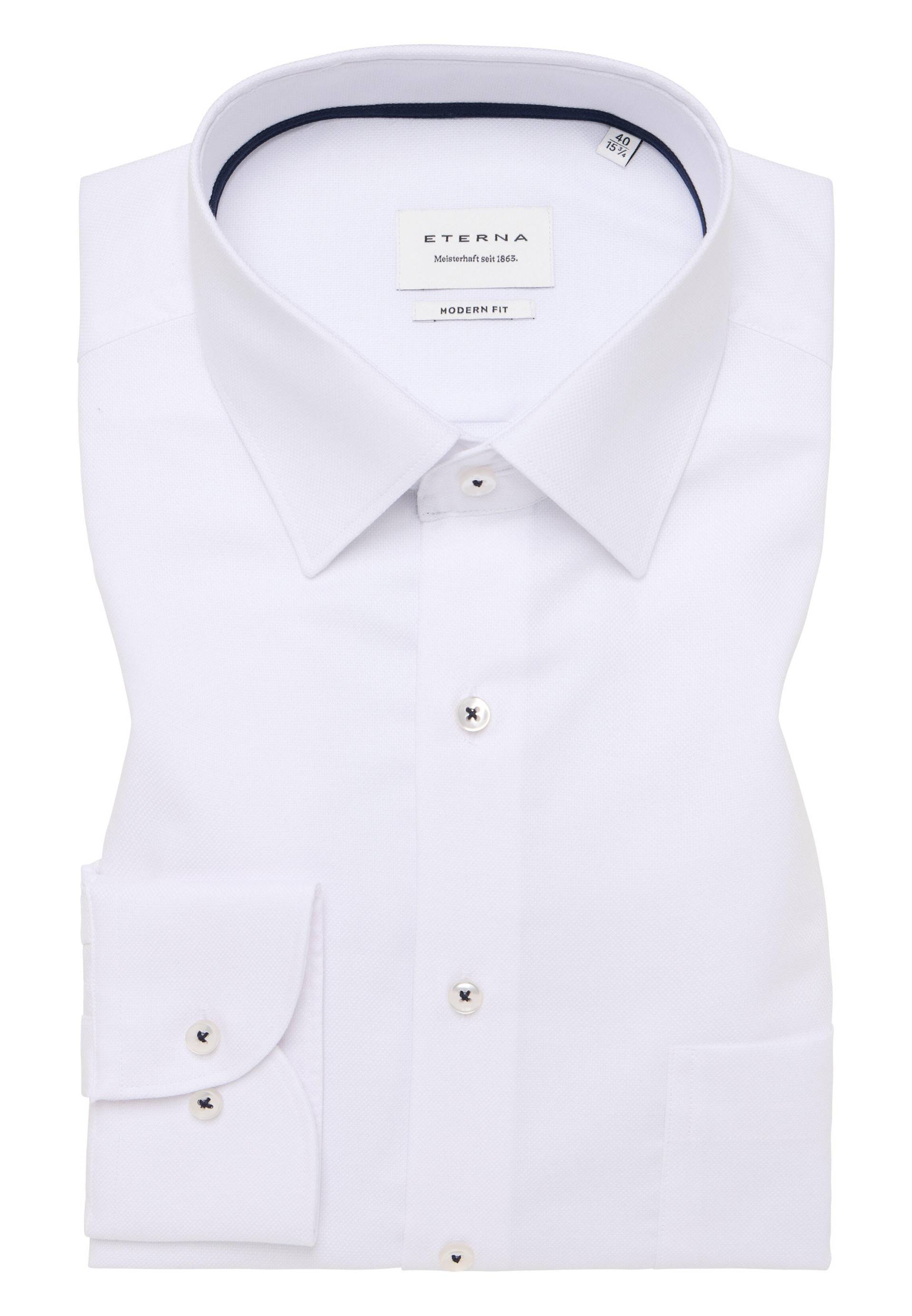 ETERNA - Hemd Natté Langarm weiß von ETERNA