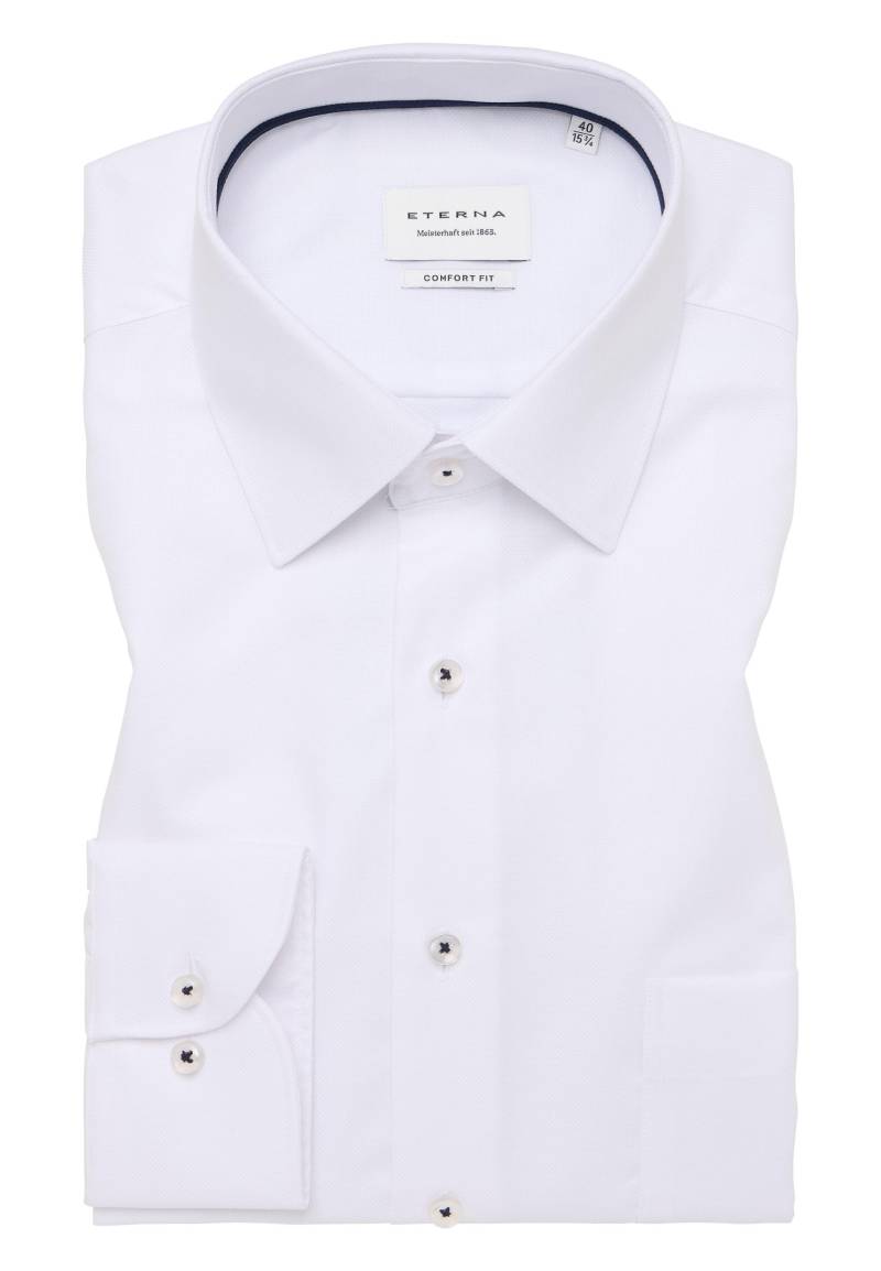ETERNA - Hemd Natté Langarm weiß von ETERNA