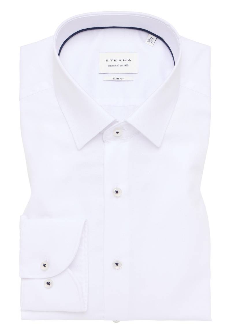 ETERNA - Hemd Natté Langarm weiß von ETERNA