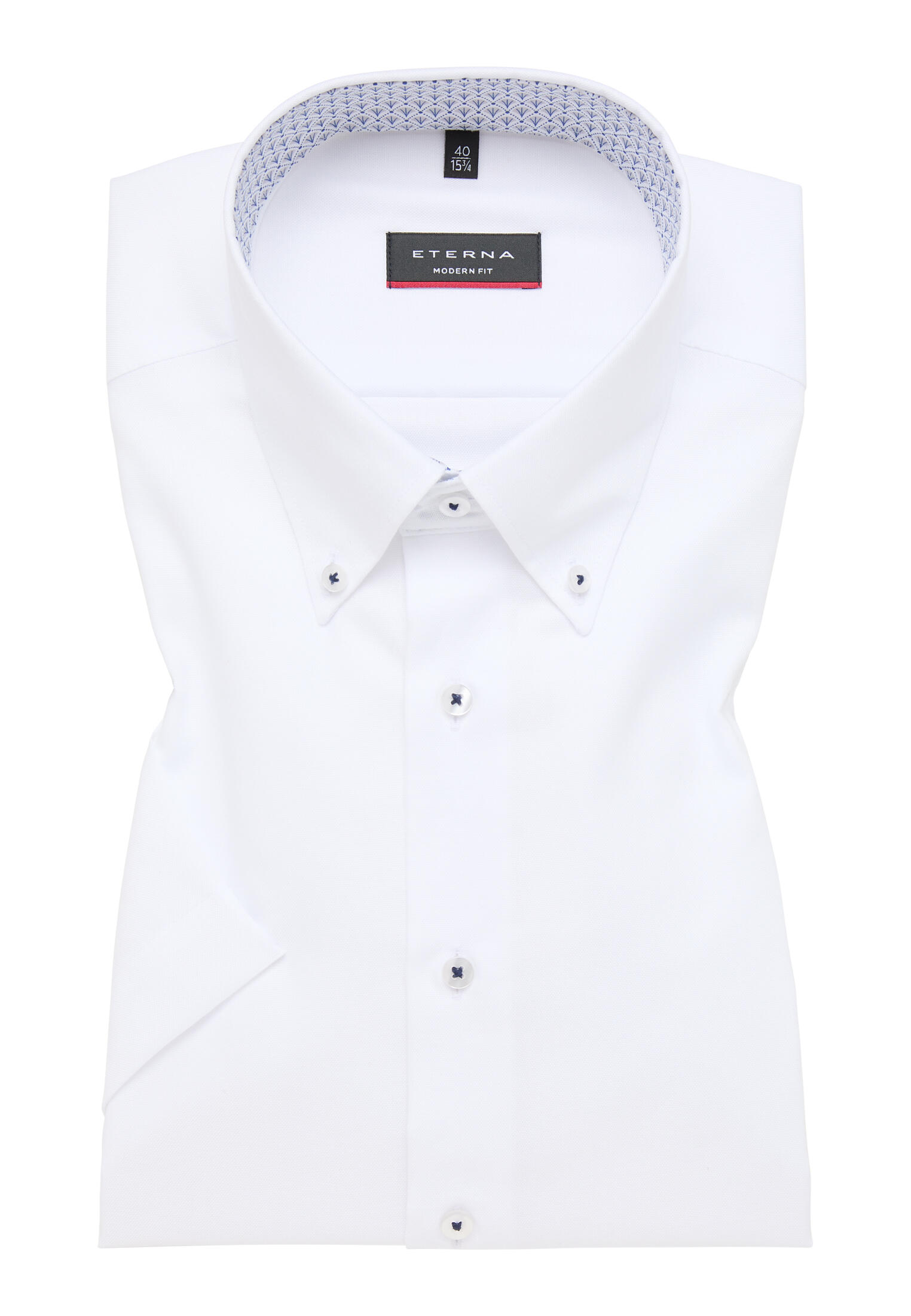 ETERNA - Hemd Oxford Kurzarm weiß - Gr. - 41 von ETERNA