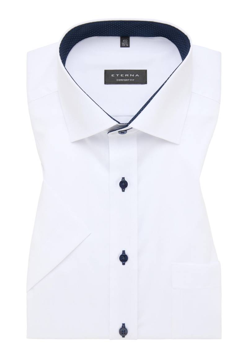 ETERNA - Hemd Pinpoint Kurzarm weiß - Gr. - 48 von ETERNA