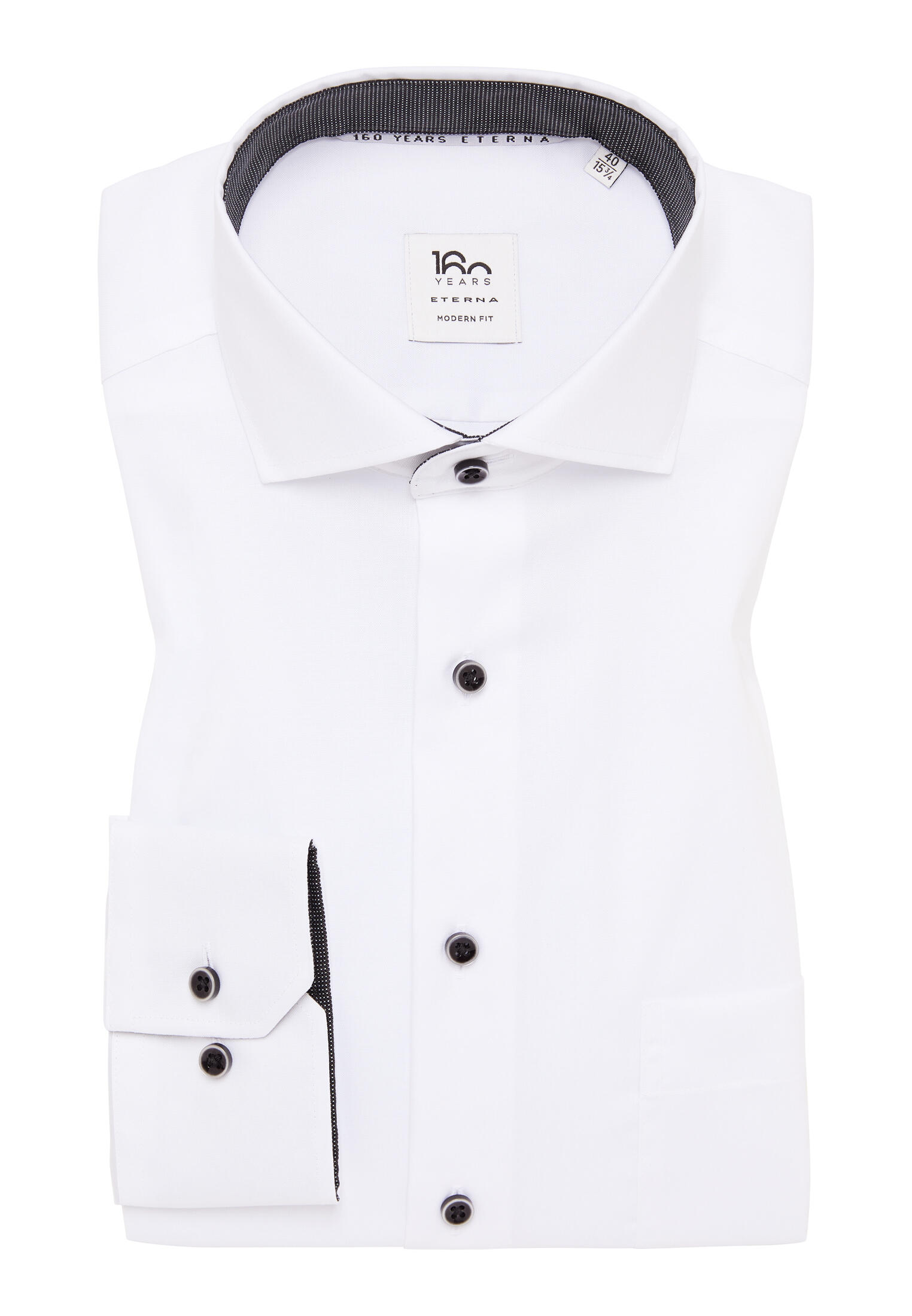 ETERNA - Hemd Pinpoint Langarm weiß von ETERNA