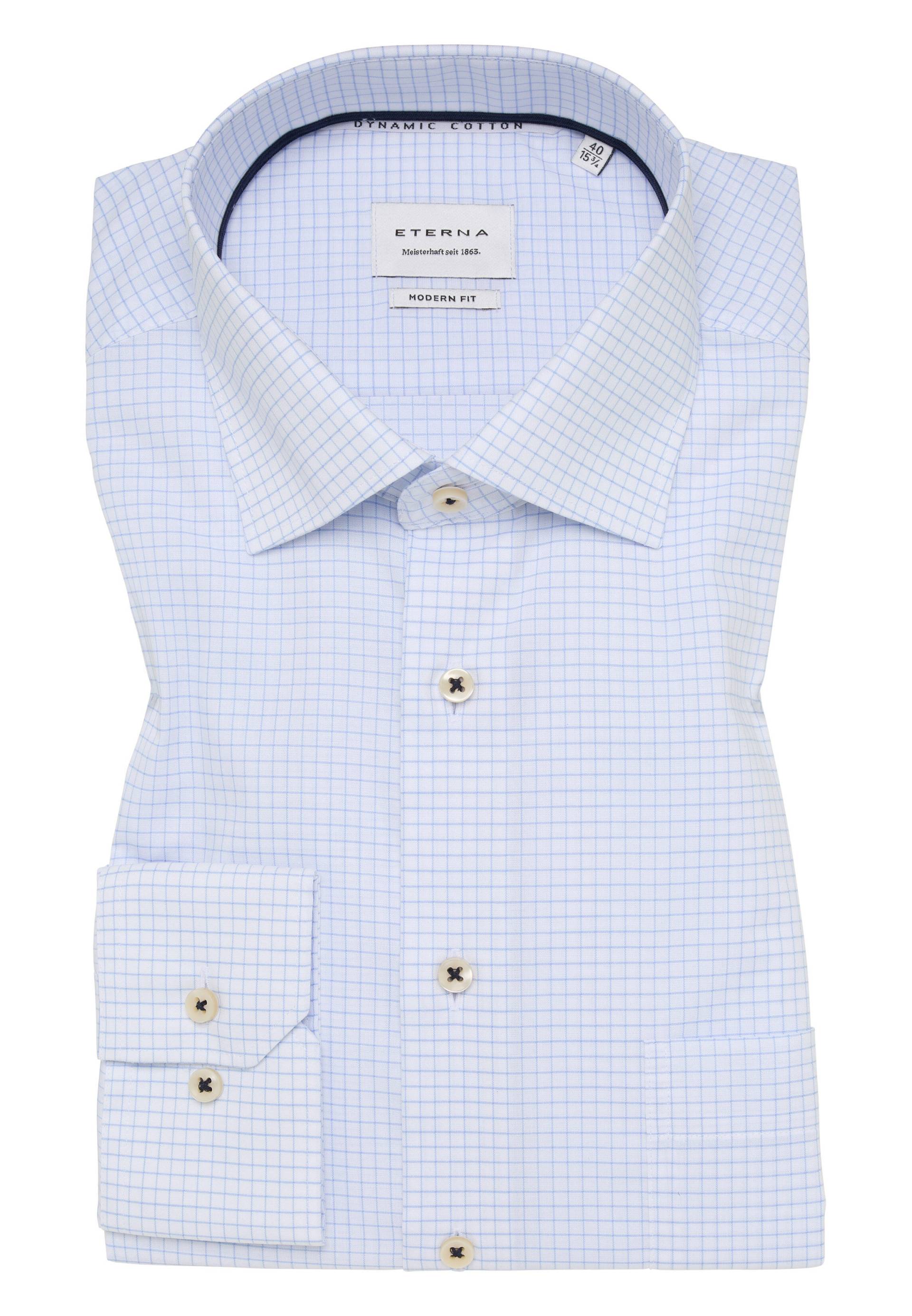 ETERNA - Hemd Popeline Langarm hellblau von ETERNA