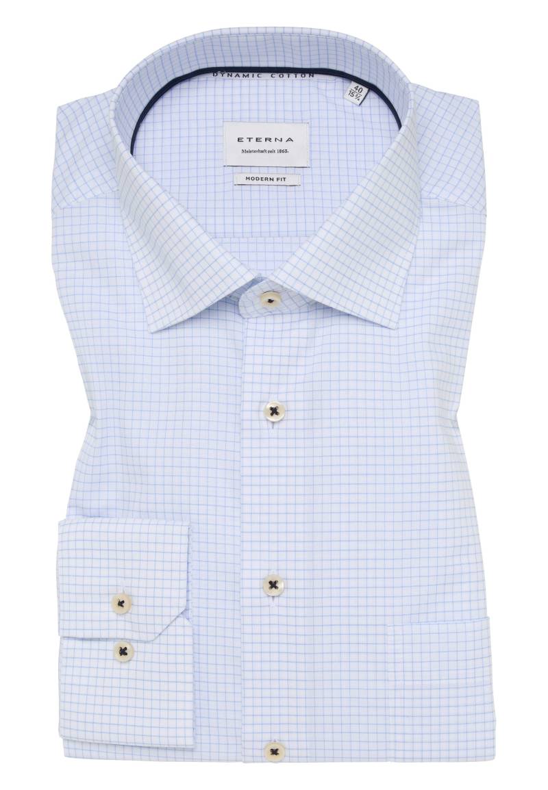 ETERNA - Hemd Popeline Langarm hellblau von ETERNA