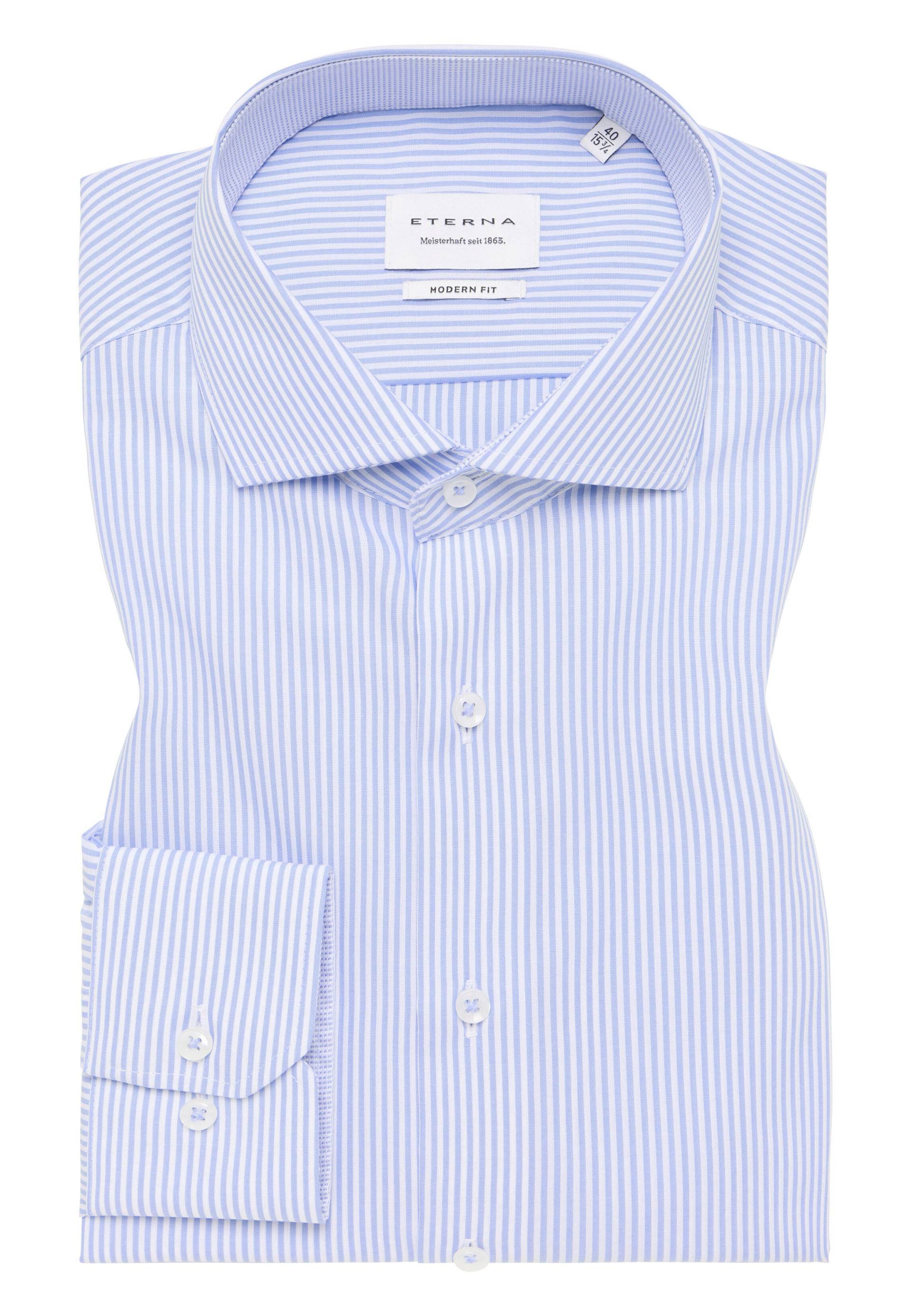 ETERNA - Hemd Popeline Langarm hellblau von ETERNA