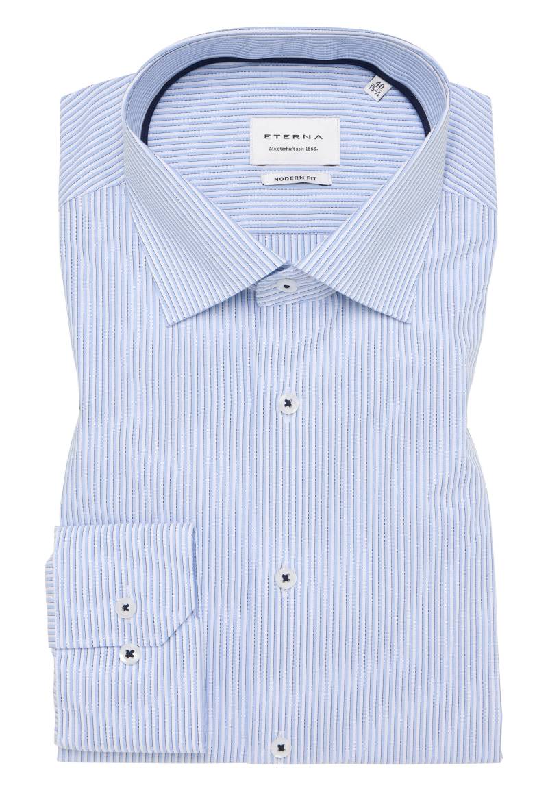 ETERNA - Hemd Popeline Langarm hellblau von ETERNA