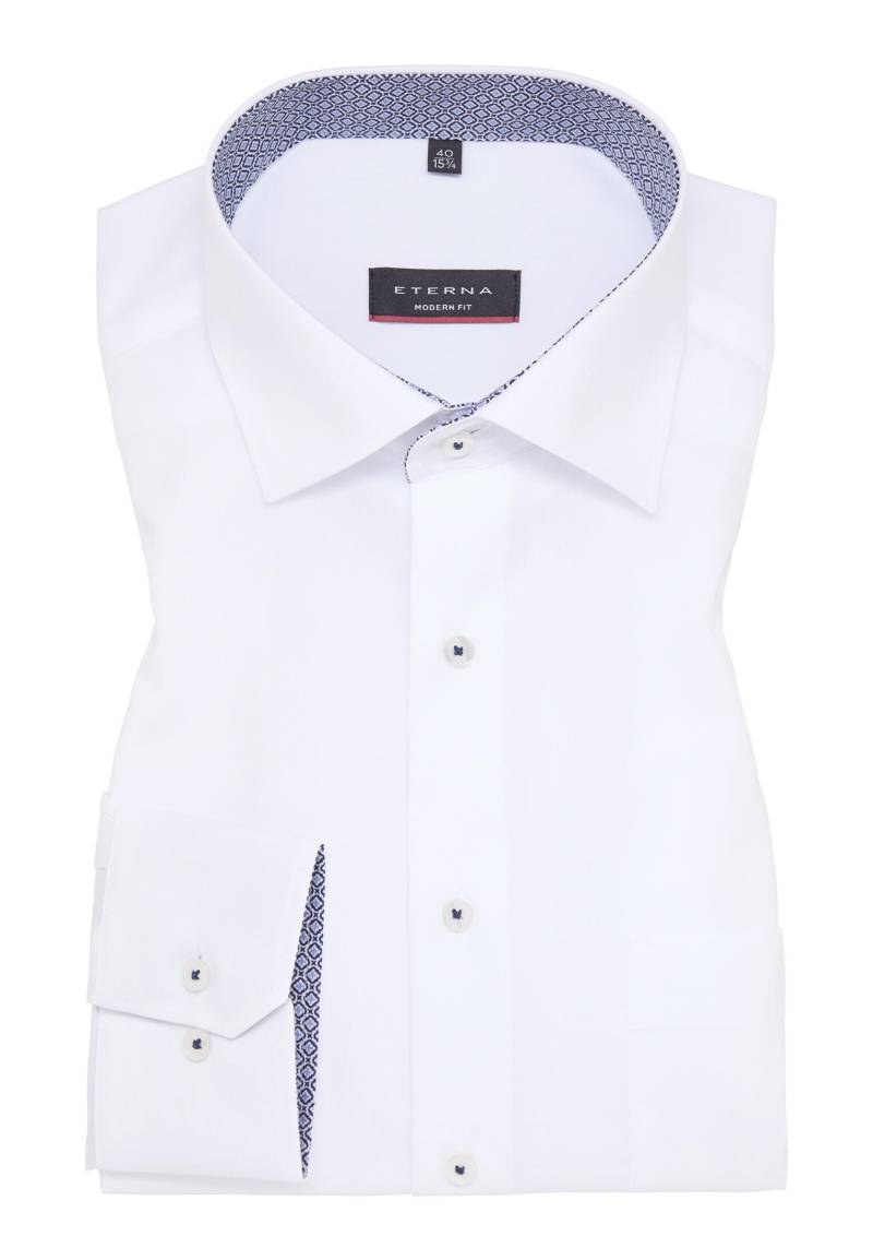 ETERNA - Hemd Popeline Langarm weiß von ETERNA