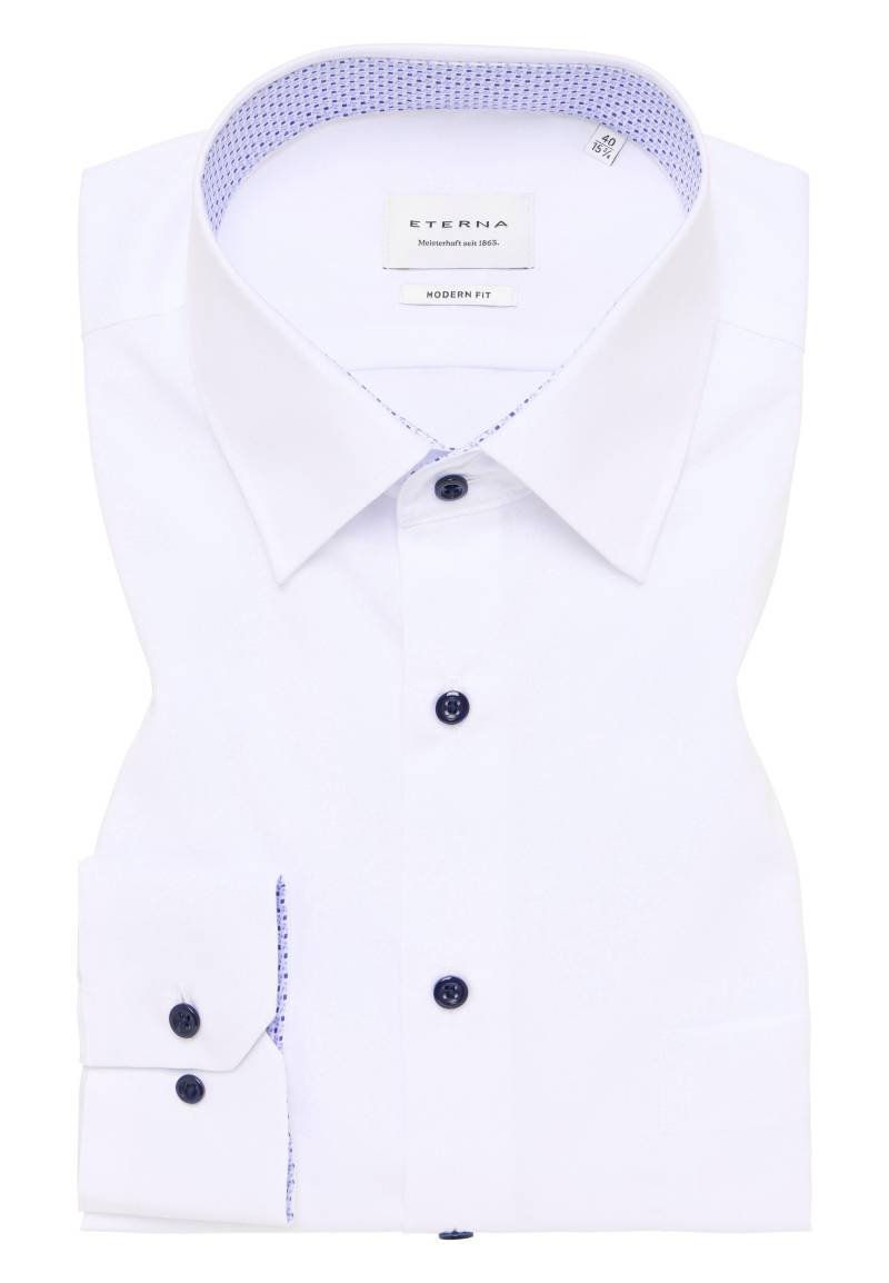 ETERNA - Hemd Popeline Langarm weiß von ETERNA