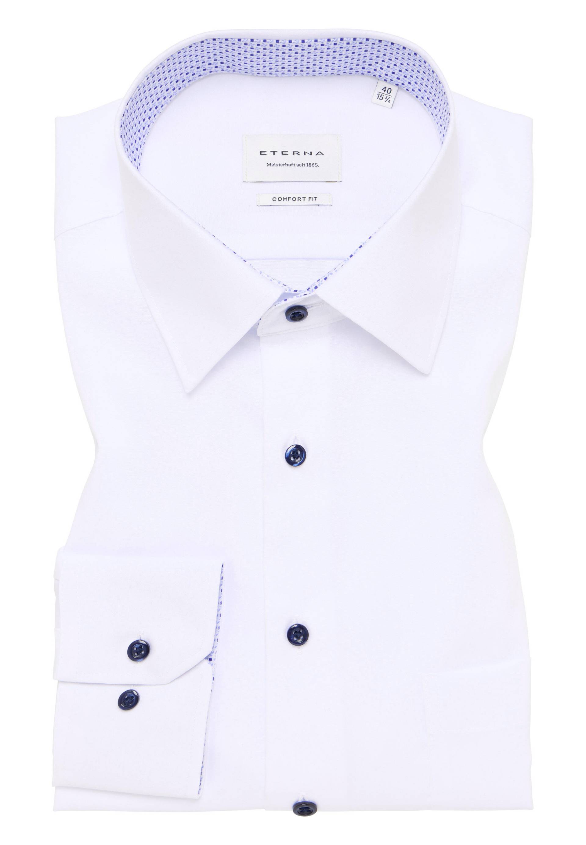 ETERNA - Hemd Popeline Langarm weiß von ETERNA