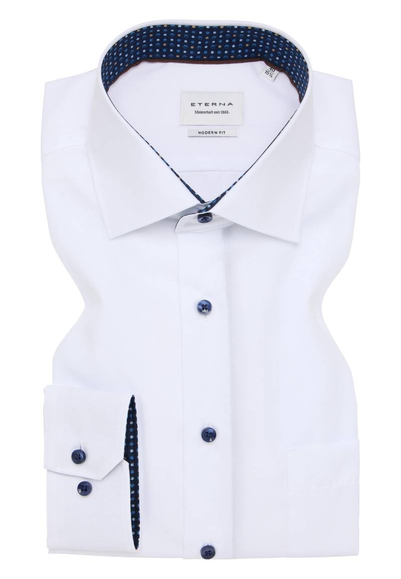 ETERNA - Hemd Popeline Langarm weiß von ETERNA