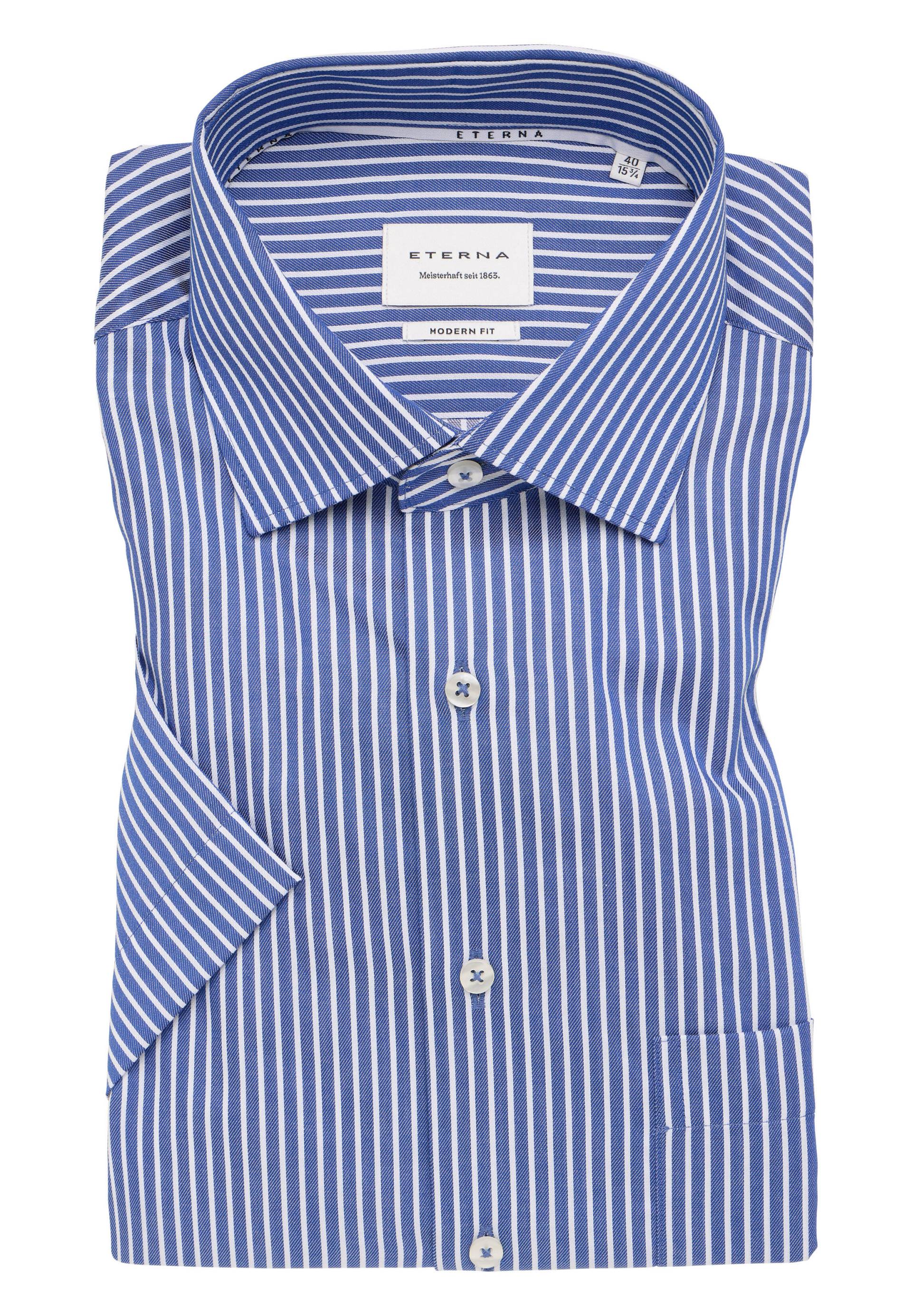 ETERNA - Hemd Twill Kurzarm denim von ETERNA