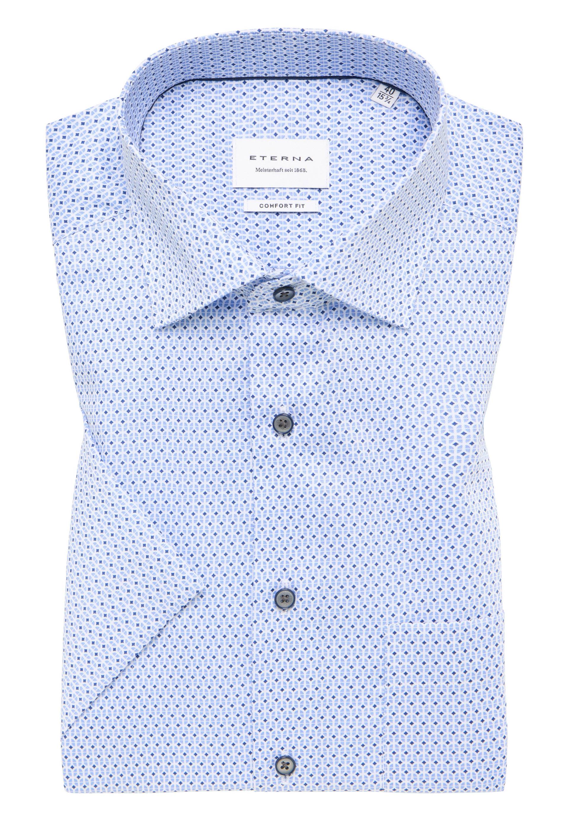 ETERNA - Hemd Twill Kurzarm hellblau von ETERNA