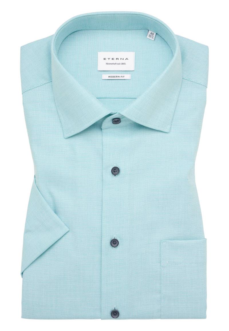 ETERNA - Hemd Twill Kurzarm mint von ETERNA