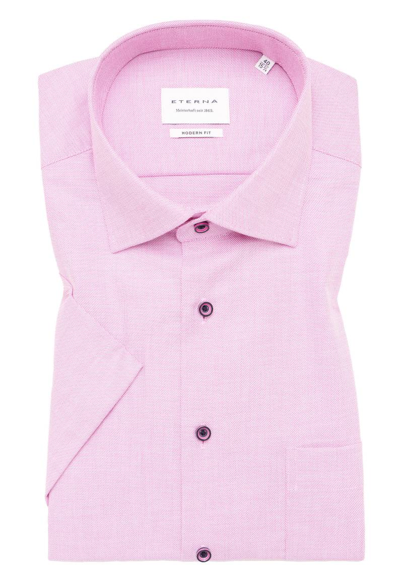ETERNA - Hemd Twill Kurzarm pink von ETERNA