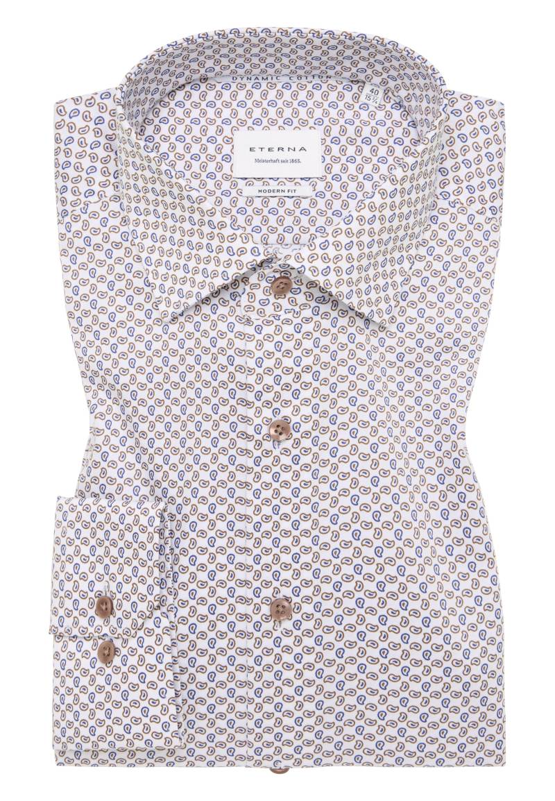 ETERNA - Hemd Twill Langarm beige von ETERNA