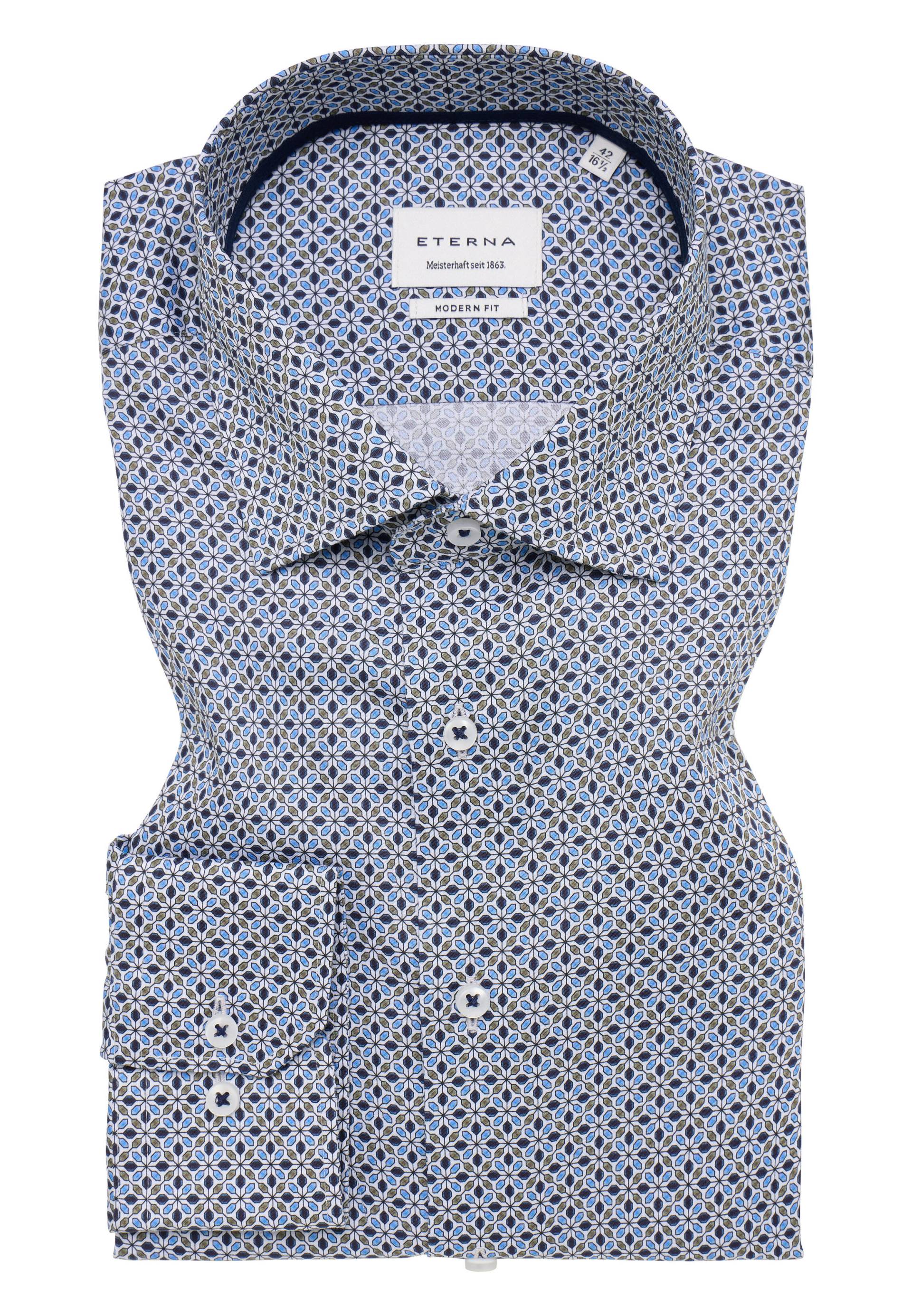 ETERNA - Hemd Twill Langarm blau von ETERNA