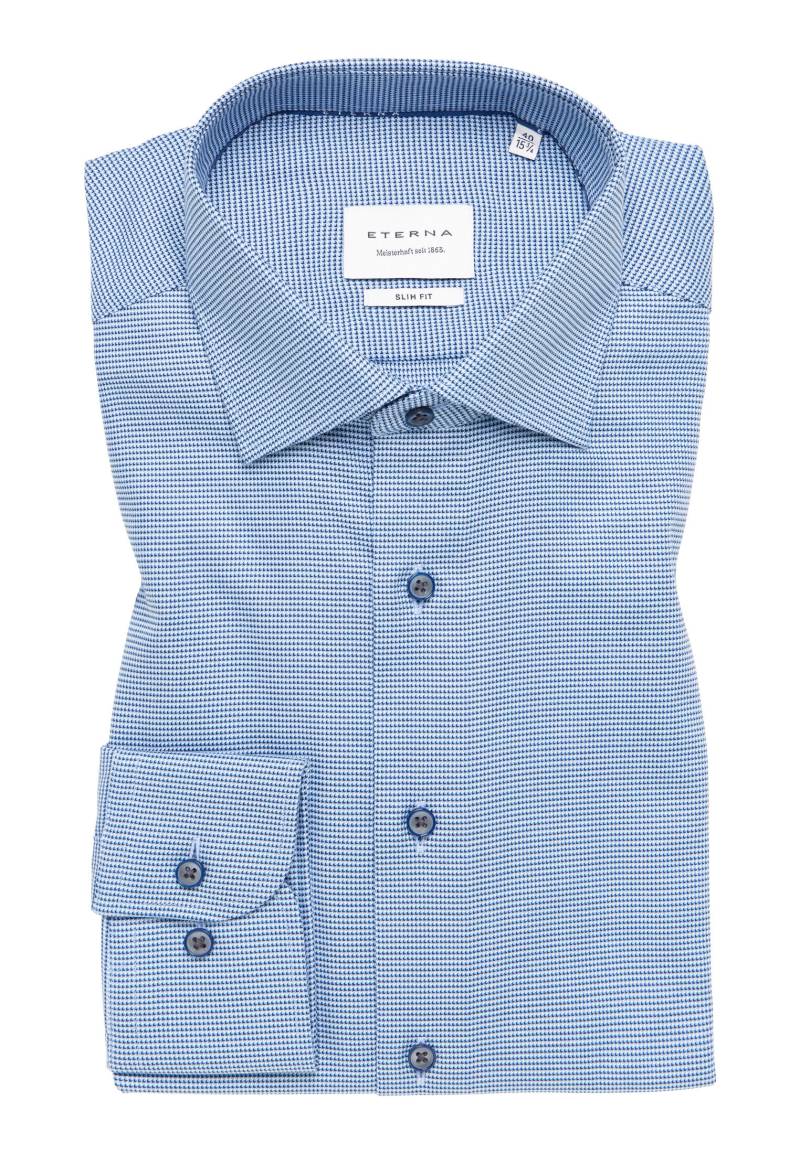 ETERNA - Hemd Twill Langarm blau von ETERNA