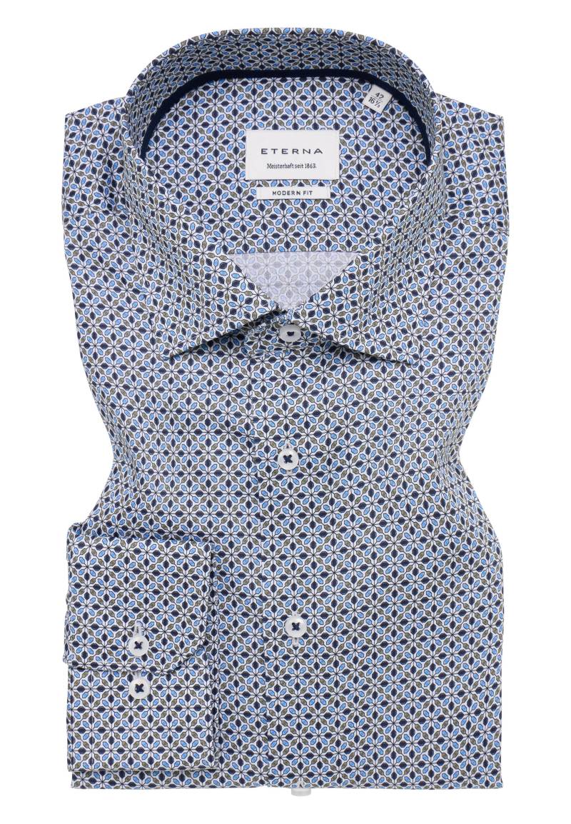 ETERNA - Hemd Twill Langarm blau von ETERNA