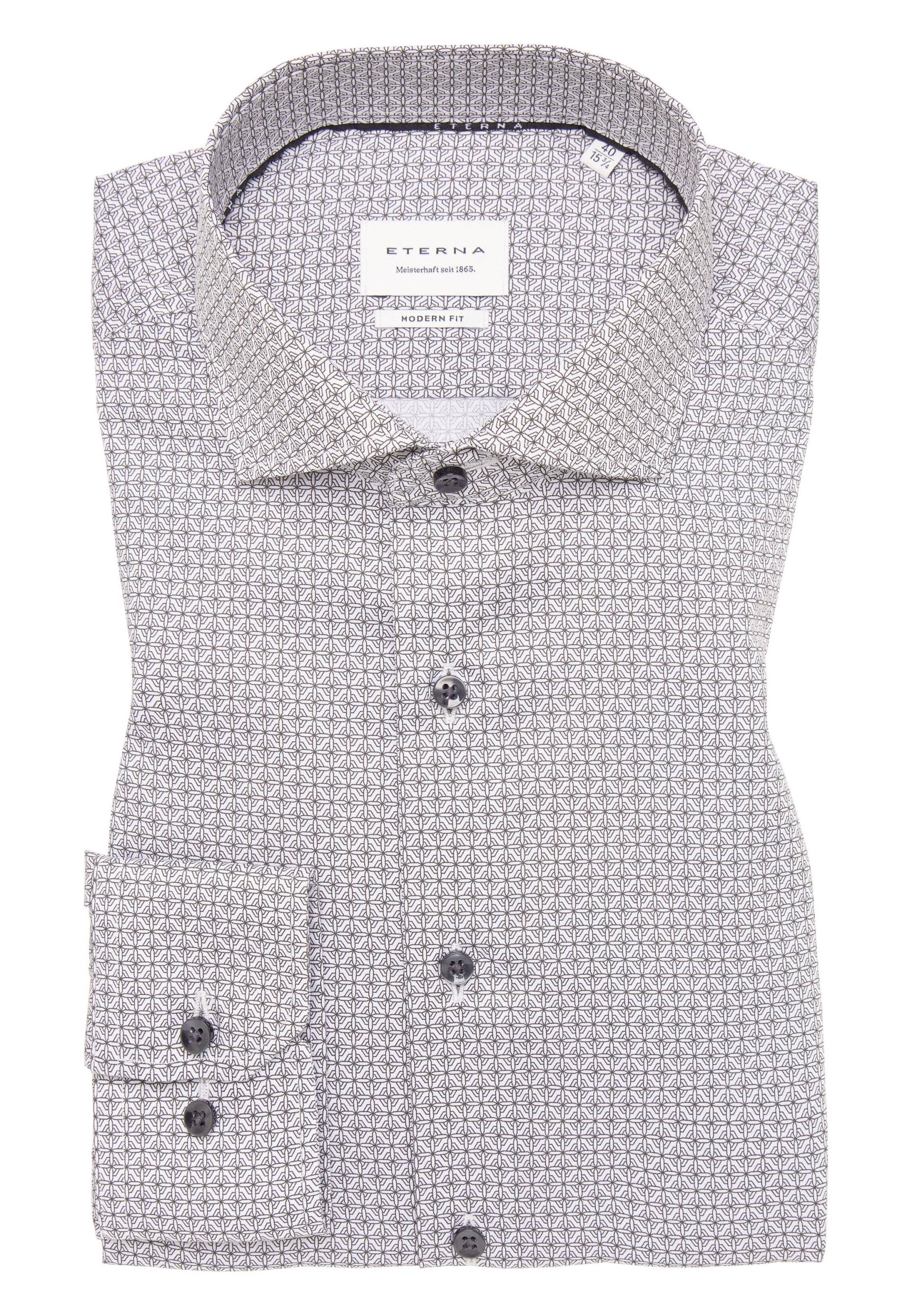 ETERNA - Hemd Twill Langarm graphit von ETERNA