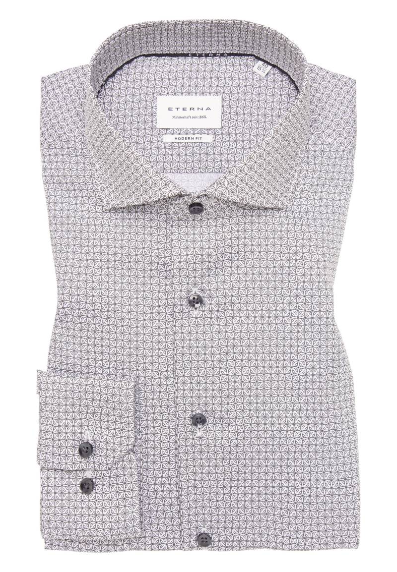 ETERNA - Hemd Twill Langarm graphit von ETERNA