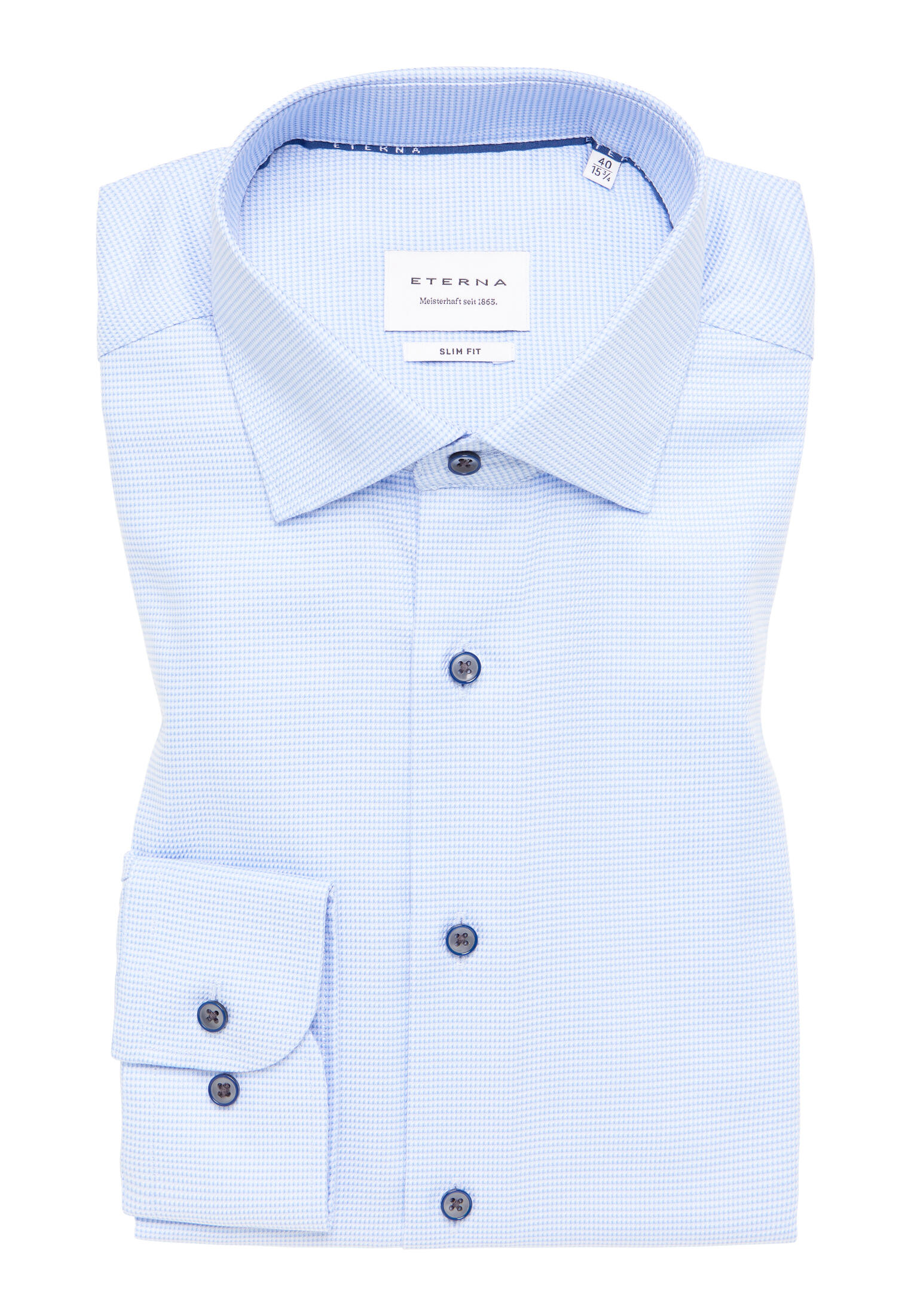 ETERNA - Hemd Twill Langarm hellblau von ETERNA