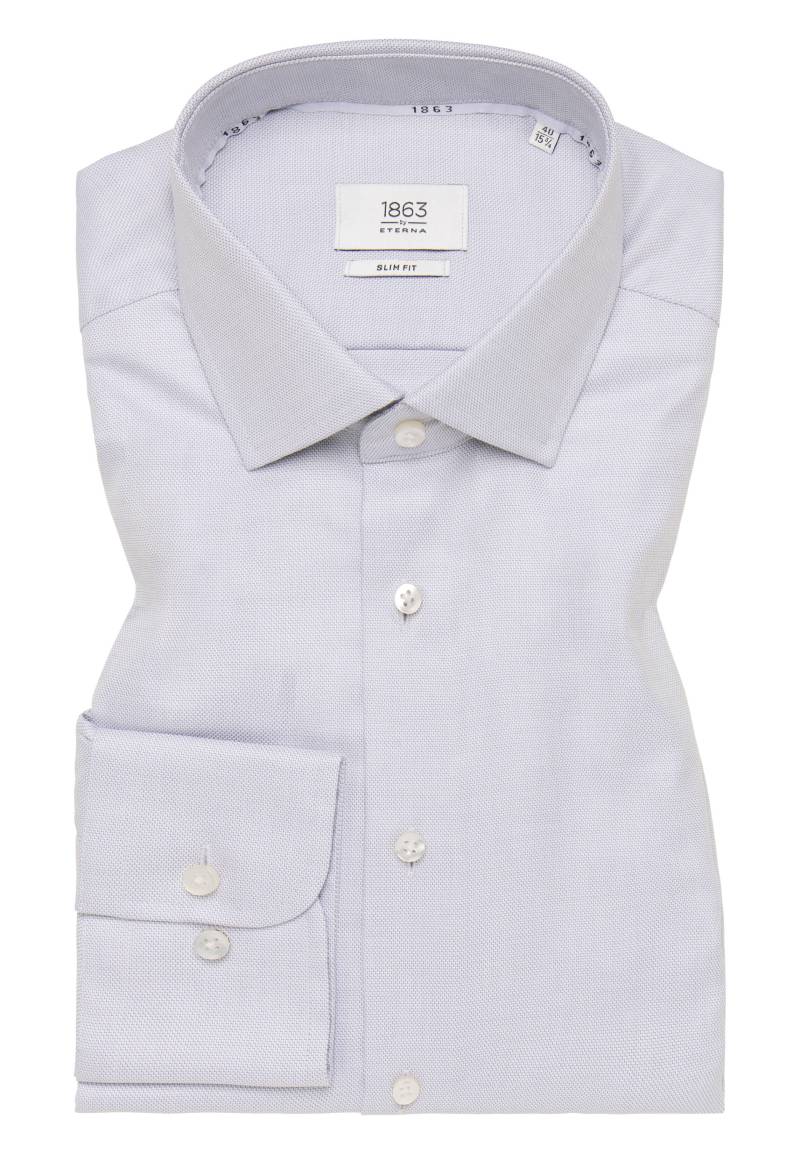 ETERNA - Hemd Twill Langarm hellgrau von ETERNA