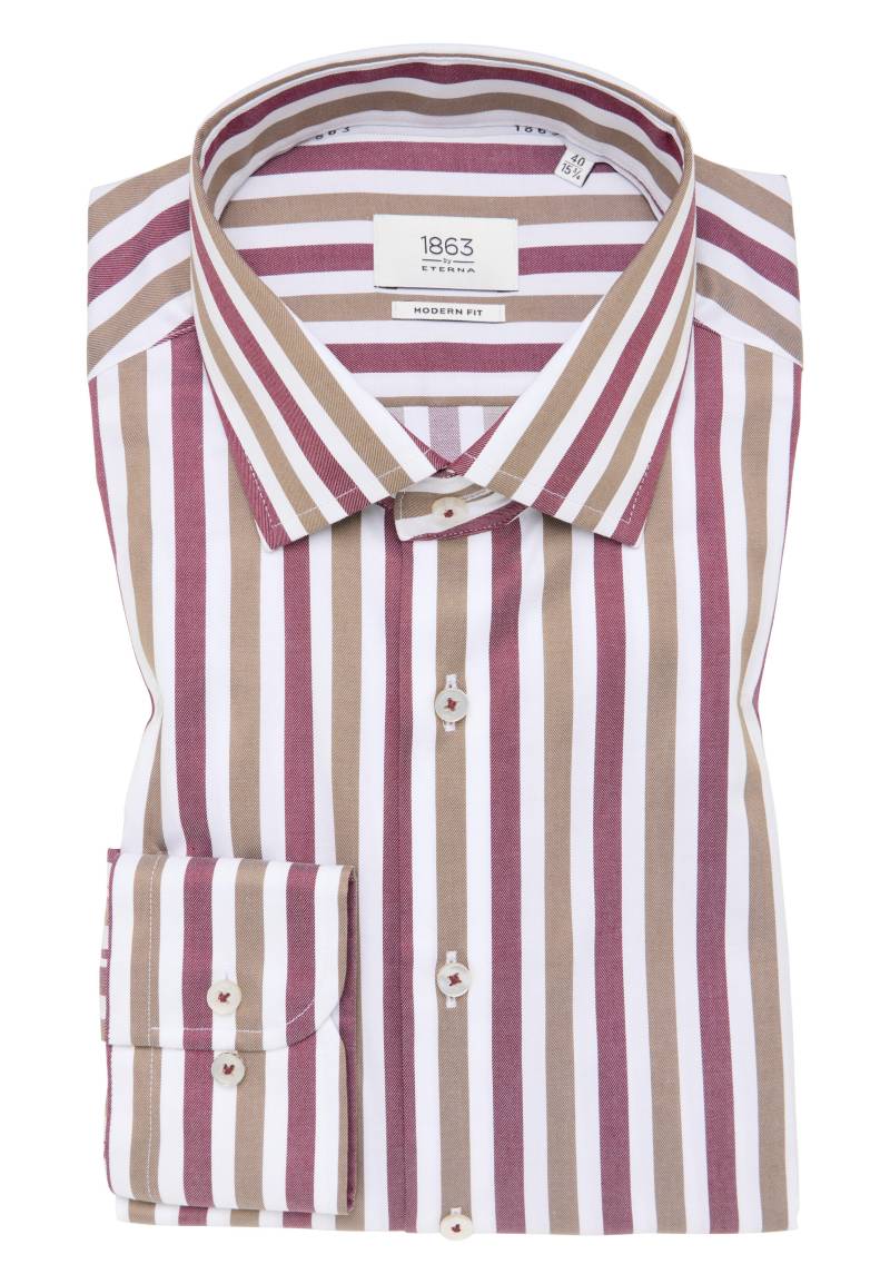 ETERNA - Hemd Twill Langarm rot von ETERNA