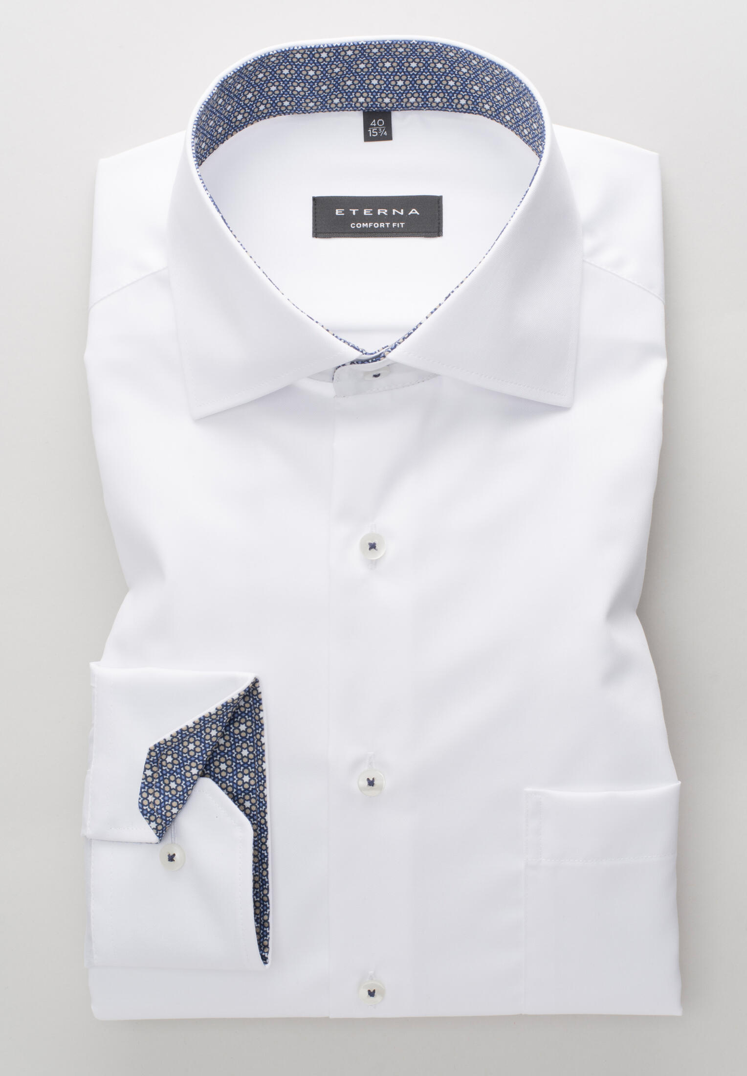 ETERNA - Hemd Twill Langarm weiß von ETERNA