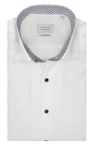 ETERNA Herren Businesshemd Kurzarm Comfort FIT | Weiß | Kent Kragen Gr. 46 von ETERNA
