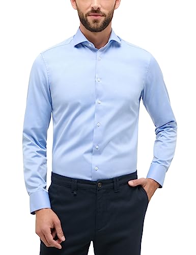 ETERNA Herren Cover Shirt Slim FIT 1/1 blau 39_H_1/1 von ETERNA