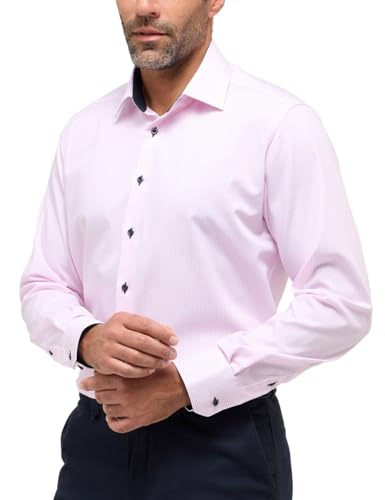 ETERNA Herren Fineliner Twill-Hemd MODERN FIT 1/1 rosa 41_H_1/1 von ETERNA